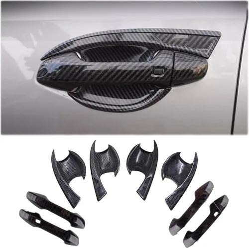 Miniatura 8 de MUXEE 9 piezas de cubierta para manija de puerta exterior, cubierta para manija de puerta en forma de cuenco para Kia Forte K3 2019 2020 2021 2022