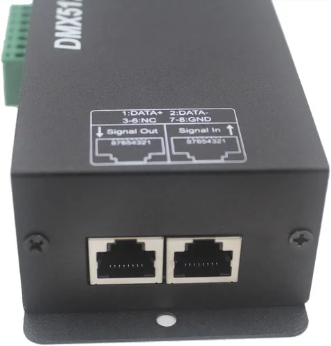 Miniatura 5 de JOYLIT Controlador de decodificador LED DMX512 4 canales 4X4A 192W Pantalla digital DC 12V-24V para RGBW 5050 3528 Luz de tira LED 4 canales X 4A