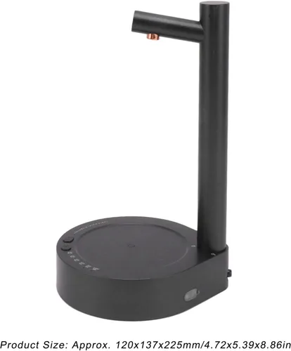 Miniatura 7 de Cryfokt Dispensador de agua, dispensador de jarra de agua eléctrica de carga de 1800 mAh, dispensador de botella de agua eléctrica de 6 engranajes