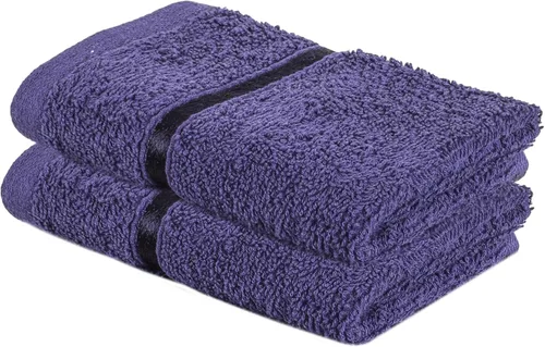 Miniatura 31 de A2Z Lujosas toallas de 100% algodón, color negro, 500 GSM, suaves, absorbentes, juego de 2 toallas faciales (11.8 x 11.8 in)