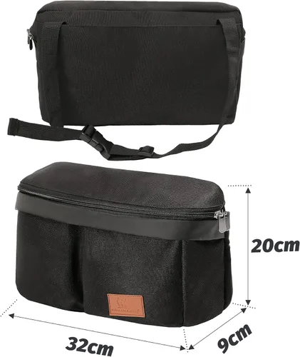 Miniatura 2 de Miracle Baby Bolsa organizadora de cochecito para mamá, bolsa de pañales universal para almacenamiento de cochecitos, compatible con la mayoría