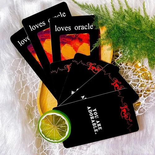 Miniatura 3 de Han Yu Bowen (Segunda edición) Oracle Cards 56 Love Oracle Cards, Twin Flame Oracle Deck, Tarot para principiantes, fácil de barajar y transportar