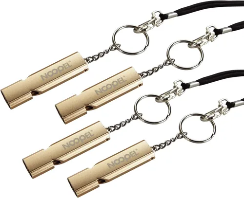 Miniatura 11 de Noopel Silbatos de emergencia, silbato de seguridad con cordón y llavero para acampar al aire libre, senderismo, barco, mochilero, pesca, kayak