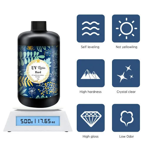 Miniatura 7 de Resina UV Cristal Transparente y Dura de Fórmula Mejorada Ultravioleta de Curado Rápido para Joyería, Artesanía y Decoración, Pegamento Duro