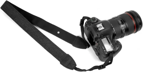 Miniatura 7 de Correa de la cámara Correa de hombro de lona negra con hebillas de liberación rápida para DSLR SLR Correa de transporte ajustable del hombro