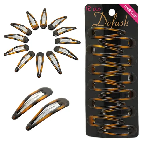 Miniatura 9 de Dofash Pinzas para el cabello a presión de metal, 2.0 in, accesorios básicos para el cabello, pinzas para el cabello de estrella, 12 piezas