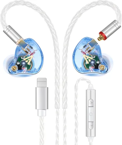 Miniatura 18 de Vibes 202 - Auriculares con cable - Auriculares HiFi in Ear Monitor - Auriculares profesionales con aislamiento de ruido - Sonido claro, graves