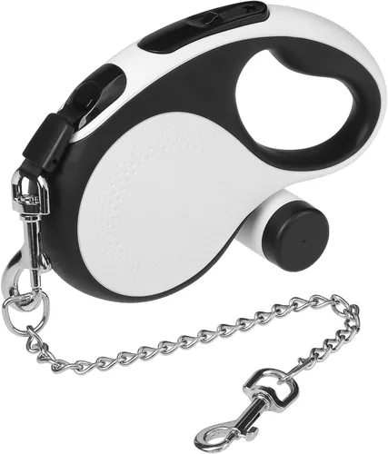 Miniatura 9 de PUPTECK Correa retráctil para perros con cable a prueba de mordidas para perros pequeños, medianos y grandes, correa resistente para entrenamiento