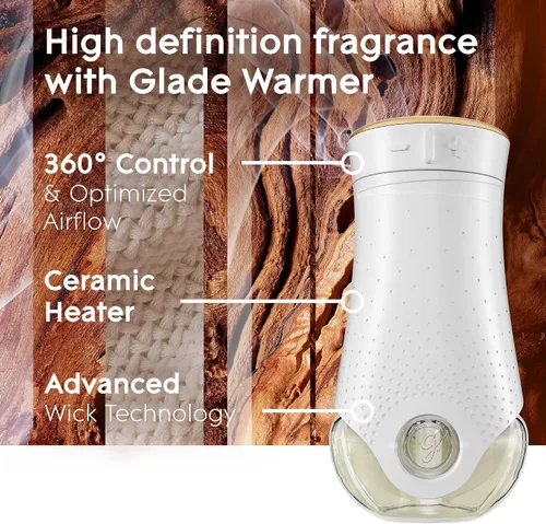Miniatura 6 de Glade PlugIns - Recambios de ambientador, aceites esenciales y perfumados para el hogar y el baño, maderas de cachemira, 6.7 onzas líquidas, 10