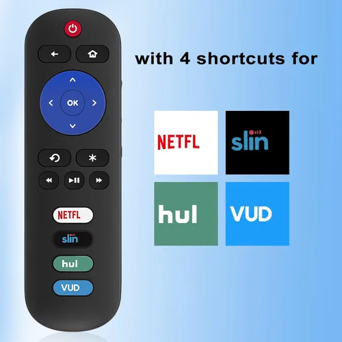 Miniatura 5 de Paquete de 2 controles remotos universales para TCL Roku TV/Hisense TV/Onn TV/Philips TV/Sharp TV/Westinghouse TV/Sanyo TV/RCA TV/JVC TV/Element TV