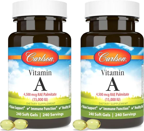 Miniatura 10 de Carlson Labs Palmitato de vitamina A, 15000 UI, 120 cápsulas blandas
