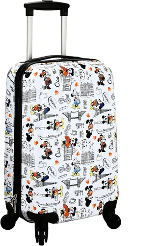 Miniatura 3 de Bioworld Disney Mickey Mouse - Juego surtido de equipaje de 3 piezas, color blanco, Blanco