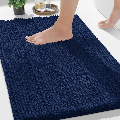 Miniatura 99 de Yimobra Alfombras lavables para baño, alfombra de baño de chenilla súper suave y absorbente para piso y alfombra, alfombra antideslizante de secado