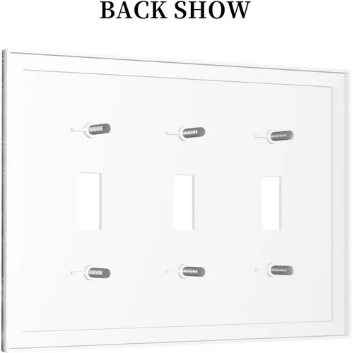 Miniatura 653 de Placa de Interruptor de Luz Azul de 1 Gang, Placa de Pared Decorativa de Palanca Individual, Cubierta de Placa de Pared de Palanca, Placa Frontal