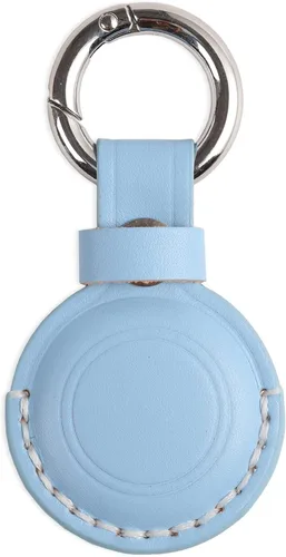 Miniatura 19 de Llavero de Cuero Genuino Compatible con Airtag, Soporte Seguro para Llavero de Air Tag Funda de Cubierta Anillo de Llavero Accesorios - Rosa V2.0