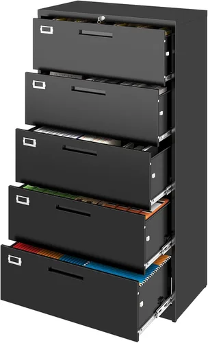 Miniatura 14 de Archivador de 2 cajones con cerradura, archivador vertical móvil para colgar carpetas tamaño A4/carta/legal, debajo del escritorio, pequeños