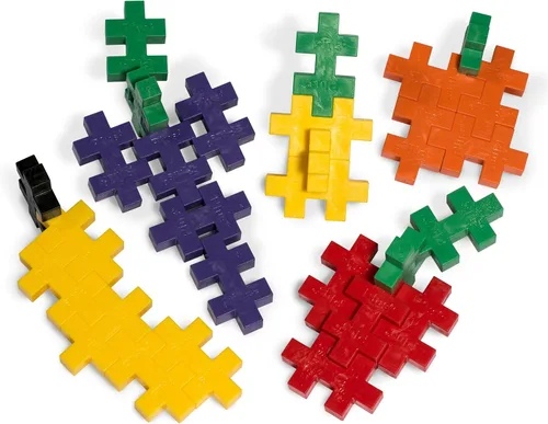Miniatura 5 de PLUS PLUS BIG - Juego abierto – 400 piezas en bañera de almacenamiento – Mezcla de colores básicos, juguete de construcción de construcción, bloques