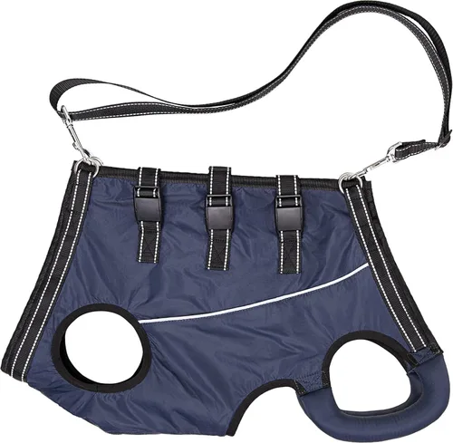 Arnés de elevación para perros, soporte de cuerpo completo y recuperación para mascotas, correas ajustables con asa para viejos, lesiones en las