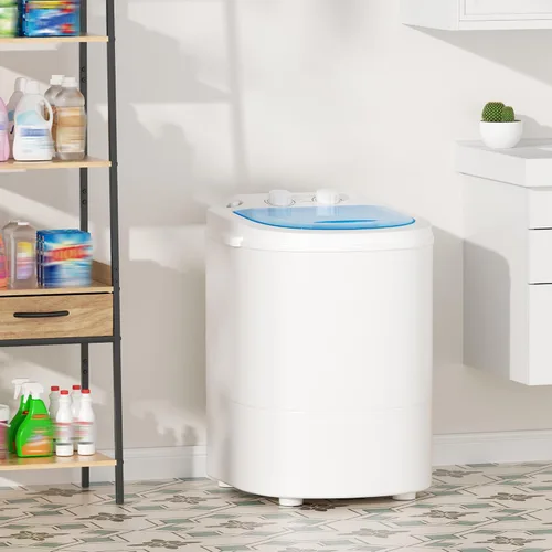 Miniatura 8 de Bonusall Lavadora portátil, mini lavadora pequeña de 6.6 libras, lavadora de lavandería de una sola tina para apartamentos, dormitorios, viajes, Azul
