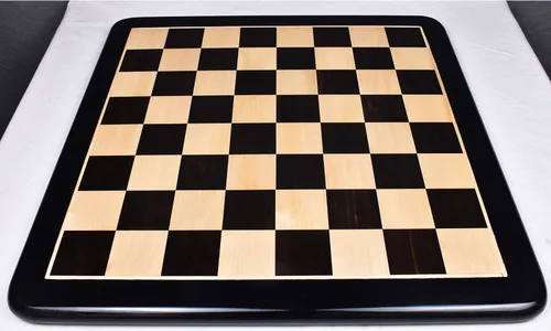 Miniatura 2 de RoyalChessMall - Tablero de ajedrez grande de madera maciza con incrustaciones de 17 pulgadas - Cuadrado de 1.772 in