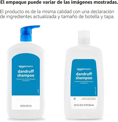 Miniatura 3 de Amazon Basics Champú anticaspa para el cuero cabelludo con picazón, alivio del cuero cabelludo seco, control de escamas, pH equilibrado, sin