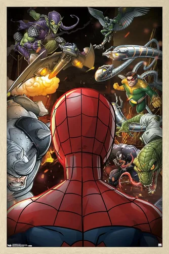 Miniatura 9 de Trends International Marvel Comics - Póster de pared de Spider-Man - Villains, 22.375 x 34 pulgadas, versión premium sin marco