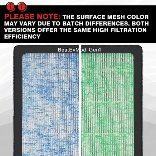 Miniatura 2 de BestEvMod Filtro de aire H14 Gen1 compatible con Rivian R1T y R1S 2022 2023 2024 Filtro de aire de repuesto HEPA H14, accesorios de carbón activado