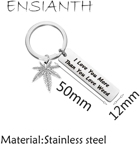 Miniatura 2 de ENSIANTH Dije de hoja de niña con un regalo divertido