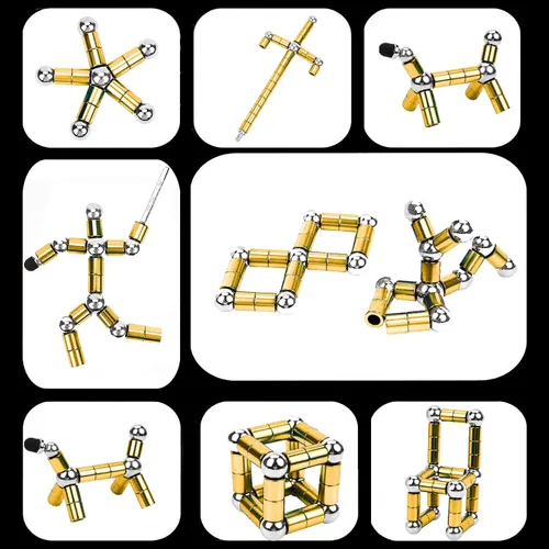 Miniatura 4 de Relleno de Calcetín Navideño Bolígrafo Fidget Magnético, Bolígrafo Magnético para Chicos Adolescentes, Bolígrafo Magnético de Descompresión Juguete