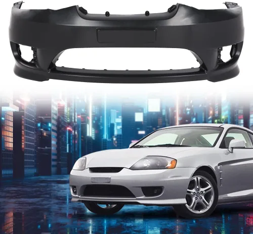 Miniatura 2 de PIT66 Cubierta para paragolpe frontal con orificios para luces antiniebla Preparada Compatible con Hyundai Tiburon 2005-2006 865112C500 HY1000153