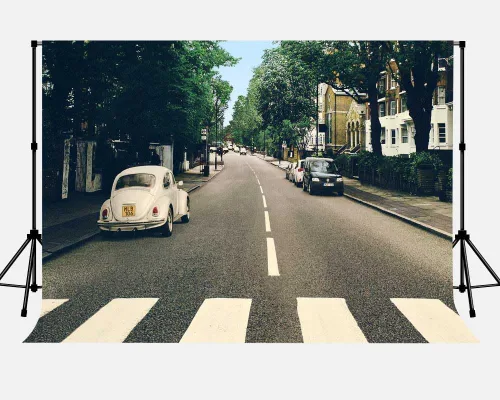Miniatura 11 de Telón de fondo de banda musical para fotografía, fondo de calle de música retro de rock and roll, suministros de decoración de fiestas, accesorios