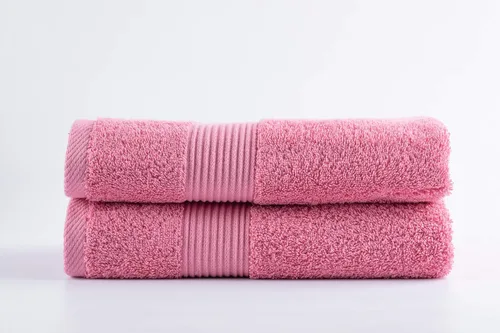 Miniatura 2 de Toalla de mano de 16 x 30 pulgadas, ultra suave y altamente absorbente, color rosa puro, duradera, para baño, hotel, spa, salón y gimnasio, juego