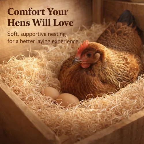Miniatura 2 de Almohadillas nido para cajas nido de pollo, 13 x 13 almohadillas fabricadas en Estados Unidos a partir de Aspen Excelsior de origen sostenible