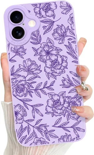 Miniatura 15 de MZELQ para iPhone 12 Pro Max, Funda de silicona con patrón floral de flores y girasoles, rosa, lindo, protección de cámara, funda suave y delgada