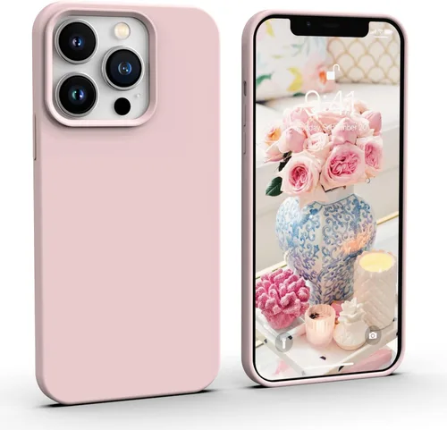 Miniatura 8 de IceSword Compatible con iPhone 13 Pro Max, funda protectora delgada de silicona líquida para teléfono, suave mate lindo para hombres y mujeres, Azul