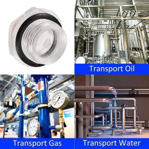 Miniatura 2 de M METERXITY Mirilla de plástico para nivel de aceite con junta tórica, accesorios para compresor de aire, comprueba el nivel de aceite de la bomba