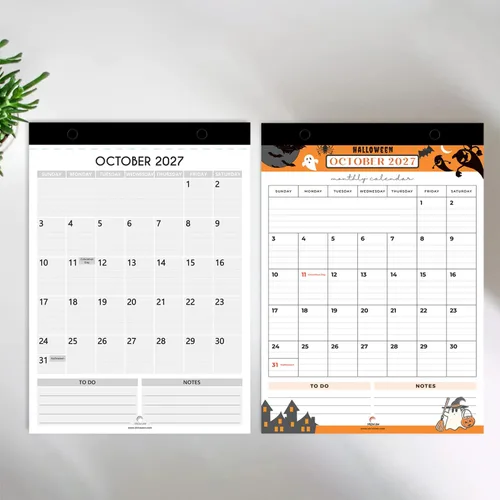 Miniatura 7 de Strive Zen - Calendarios de refrigerador 2026-2027, almohadilla magnética para refrigerador, planificador, tamaño A5, perfecto para programación