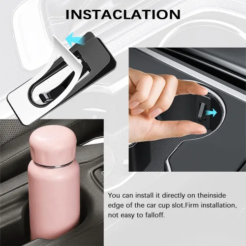 Miniatura 4 de 3 portavasos de automóvil, limitador de posición, insertos de portavasos para automóvil, almohadillas antivibraciones, accesorios interiores