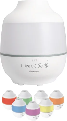Humidificador Homedics TotalComfort – Humidificadores de aire grandes para dormitorio, plantas, oficina – Niebla fría, almohadillas de aceite