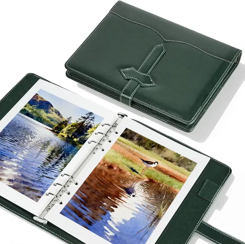 Miniatura 10 de Lightwish Cuaderno de bocetos de acuarela, diario de acuarela 100% algodón sin ácidos, 140 libras, papel de acuarela de prensa en frío para Hebilla