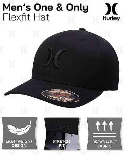 Miniatura 2 de Hurley One & Only - Sombrero para hombre, Negro (Blue Fury)