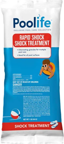 Miniatura 2 de Poolife Choque rápido para algas de piscina, bacterias, eliminación de contaminantes – Disolución rápida, hipoclorito de calcio sin CYA para agua