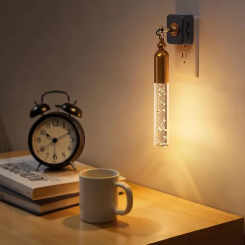 Miniatura 15 de Luces nocturnas que se enchufan a la pared, luz nocturna que cambia de color con enchufe giratorio, sensor de luz del atardecer al amanecer y brillo