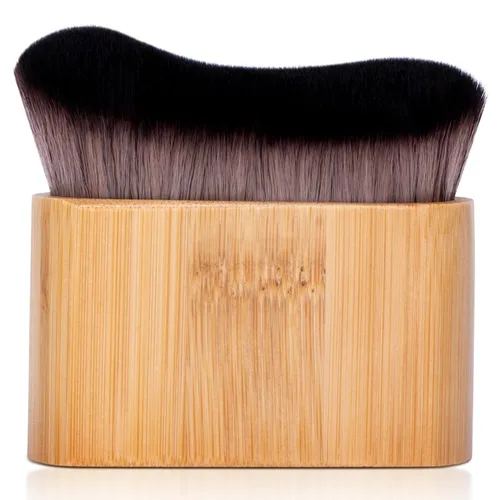 Miniatura 8 de Yoseng Cepillo autobronceador – Cepillo Kabuki de oro rosa para cuerpo, cara y manos, vegano, aplicación sin rayas, multiusos para autobronceador