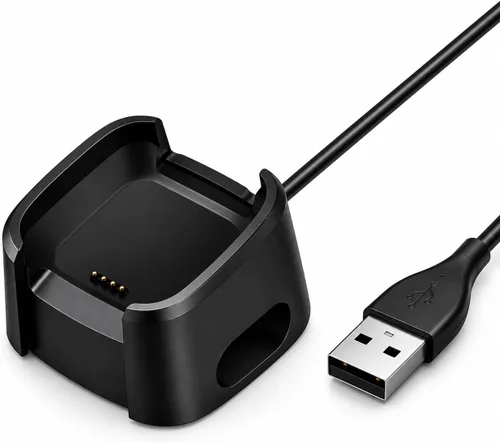 Master Cables Cargador de repuesto para reloj inteligente Fitbit Versa, cable de carga USB, adaptador de base con carga rápida y protección de