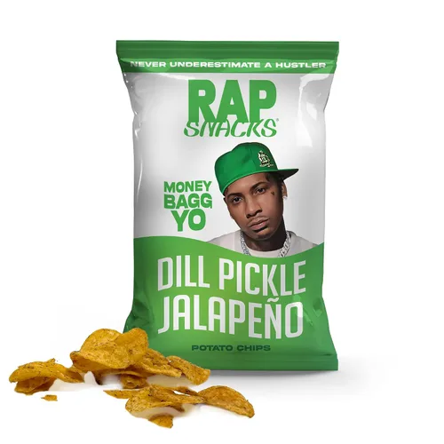 Miniatura 17 de Rap Snacks Lil Baby - Queso cheddar + papas fritas de crema agria, bolsas de 2.5 onzas, paquete de 6