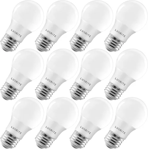 Miniatura 9 de LUXRITE Bombilla LED A15 equivalente a 40 W, 7 W, 2700 K (blanco cálido), 600 lúmenes, clasificación de accesorio cerrado, bombillas regulables