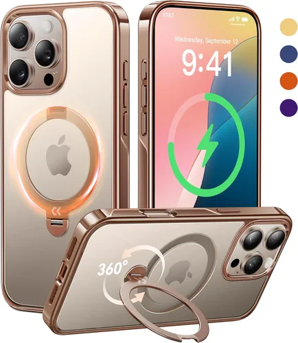 Miniatura 25 de CASEKOO Funda azul cielo brillante para Samsung Galaxy S26 Ultra [soporte magnético giratorio de 360°] [compatible con MagSafe]