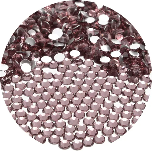 Miniatura 88 de NCB 288 diamantes de imitación de cristal redondos para arte de uñas, con parte trasera plana, para hacer accesorios de bricolaje, zapatos, ropa