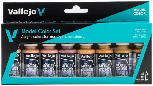 Pintura color cara/piel por Vallejo Face/Skin, set de 8 colores,17 ml